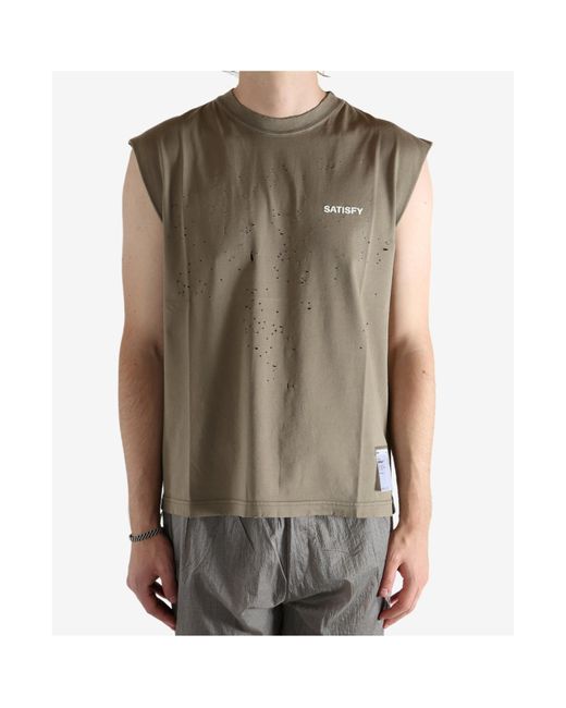 Satisfy Multicolor Mothtech Muscle Tee for men