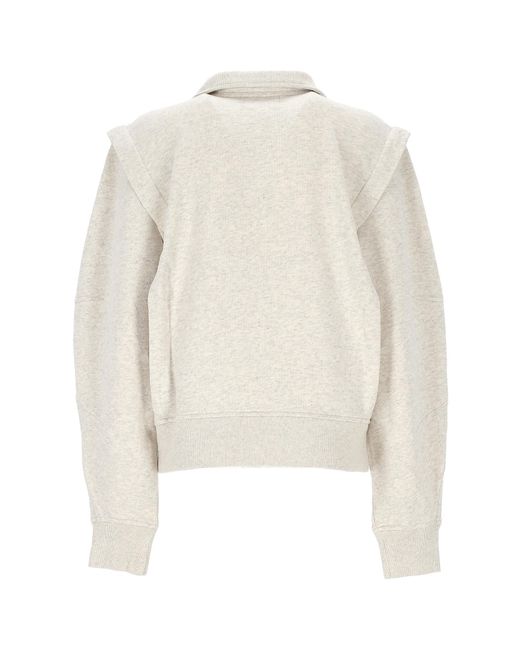 Isabel Marant White Isabel Marant Étoile Zip-Up Sweatshirt