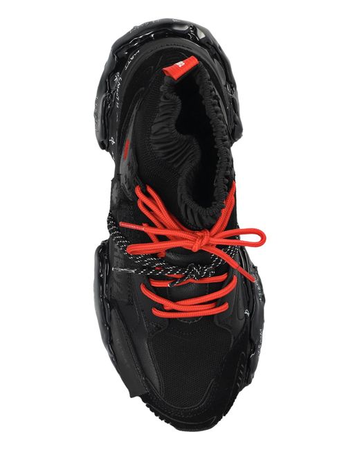 DSquared² Black Faster Panelled Sneakers for men
