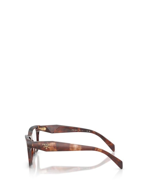 Prada White Eyewear Square Frame Glasses
