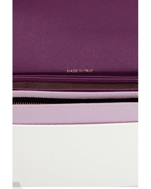 Marni Purple Logo Shoulder Bag