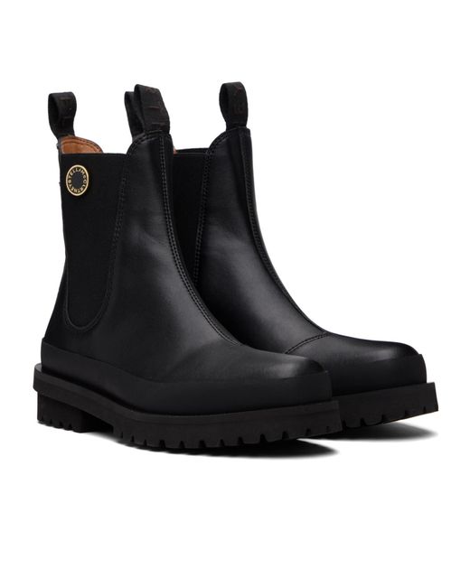 Stella McCartney Black Pull-Tab Chelsea Boots