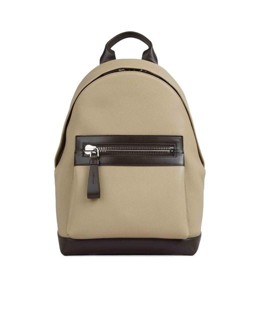Tom Ford Natural Zipped Backpack for men