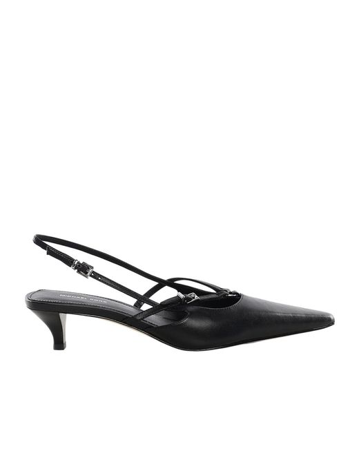 MICHAEL Michael Kors Black Pointed-Toe Slingback Pumps