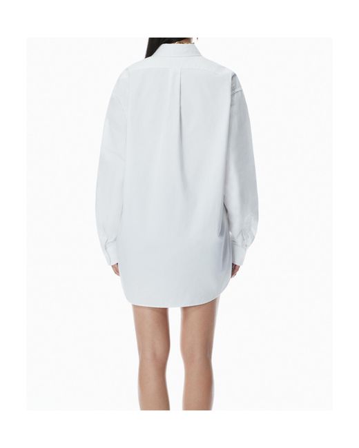 T By Alexander Wang White Oxford Oversize Shirt