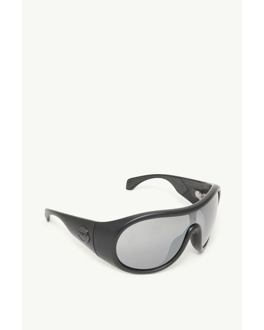 Moncler Gray Thyra Oval Sunglasses for men