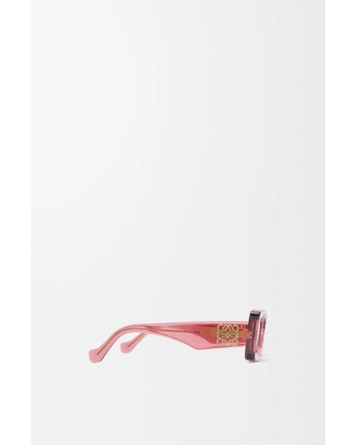 Loewe Pink Rectangular Sunglasses