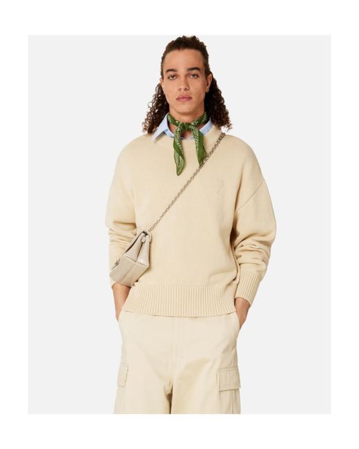AMI Natural Ami De Coeur Crew-Neck Jumper for men