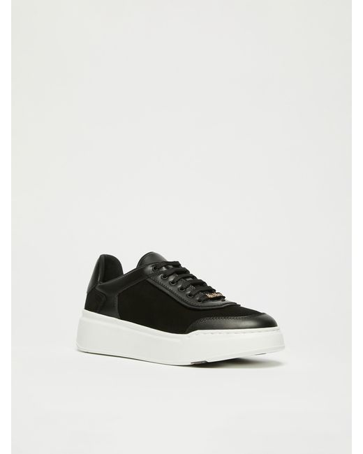Max Mara Black Urban Suede Sneakers