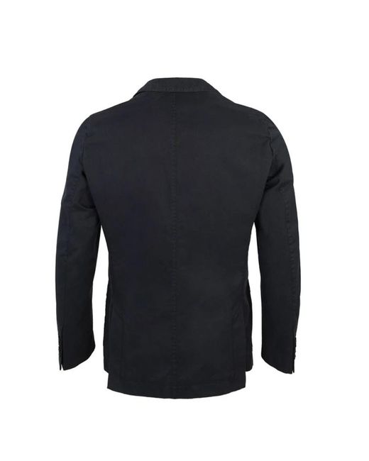 Boss Blue Single-Breasted Suit Jacket for men