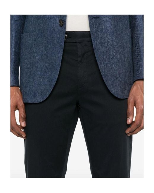 Canali Black Belt Loops Slacks for men