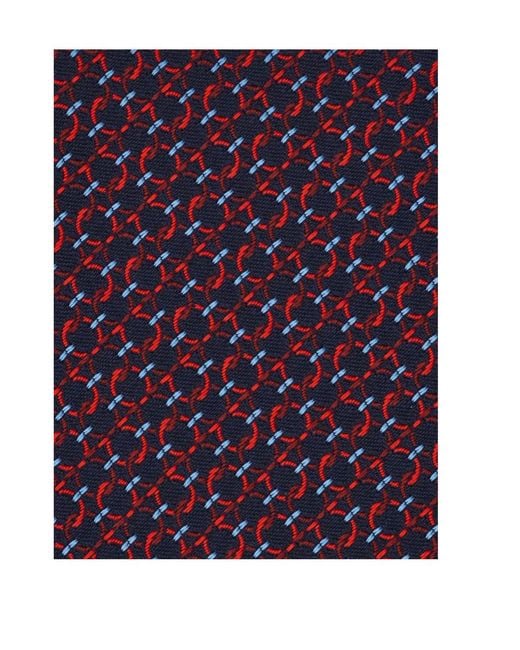Ferragamo Purple Gancini Silk Jacquard Tie for men