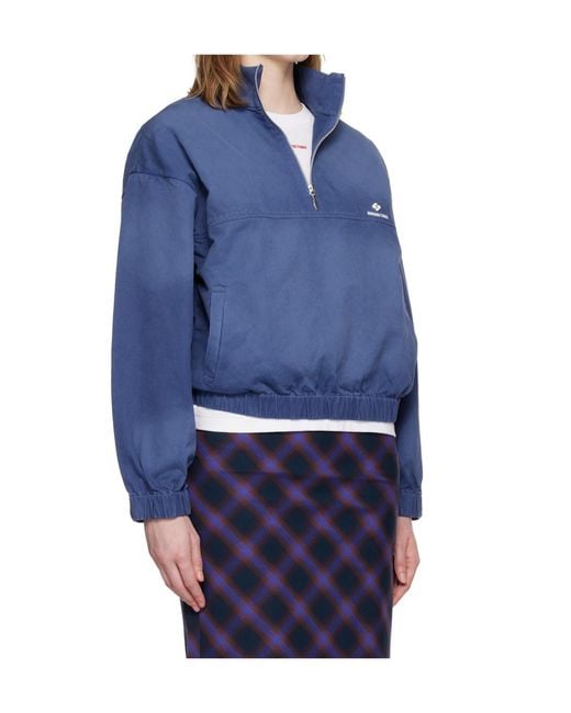 ShuShu/Tong Blue Long-Sleeved Sweatshirt