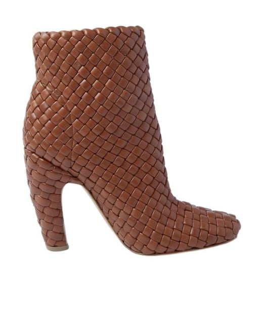 Bottega Veneta Brown Canalazzo Ankle Boots