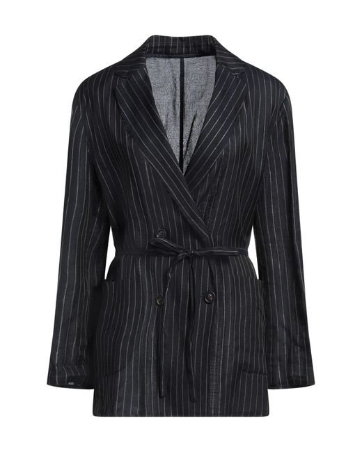 Brunello Cucinelli Black Double-Breasted Blazer