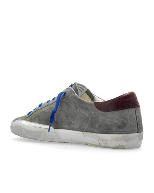 Golden Goose Deluxe Brand Blue Super Star Lace-Up Sneakers for men