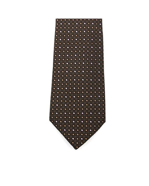 Canali White Pointed Tie for men