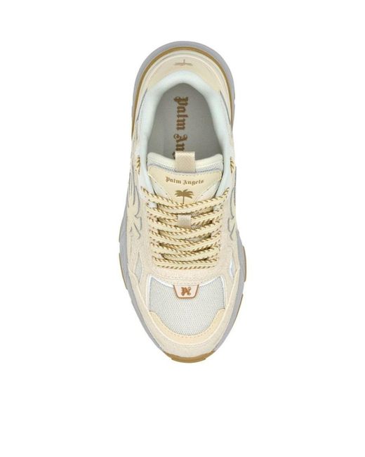 Palm Angels White Palm Patch Low-Top Sneakers