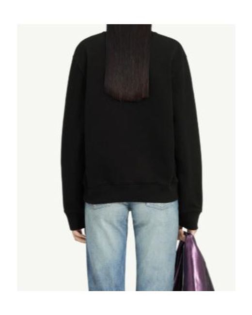MM6 by Maison Margiela Black Logo Print Sweatshirt