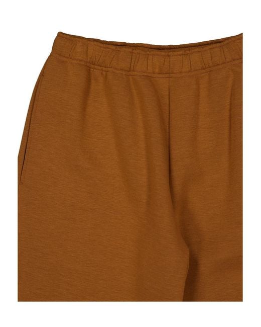 MM6 by Maison Margiela Brown Caramel Regular Fit Coated Shorts for men