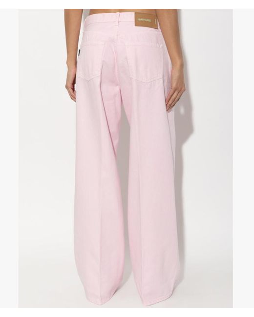 Haikure Pink Bethany Wide-Leg Jeans
