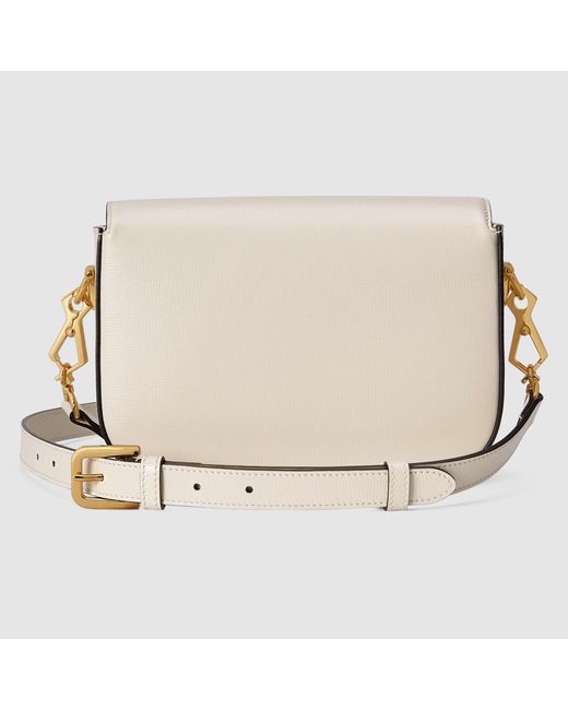 Gucci White Horsebit 1955 Mini Crossbody Bag