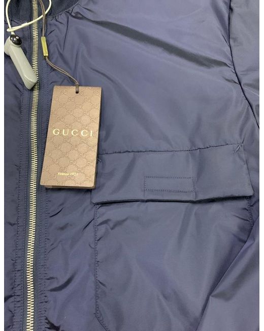 Gucci Blue Logo Casual Jacket for men