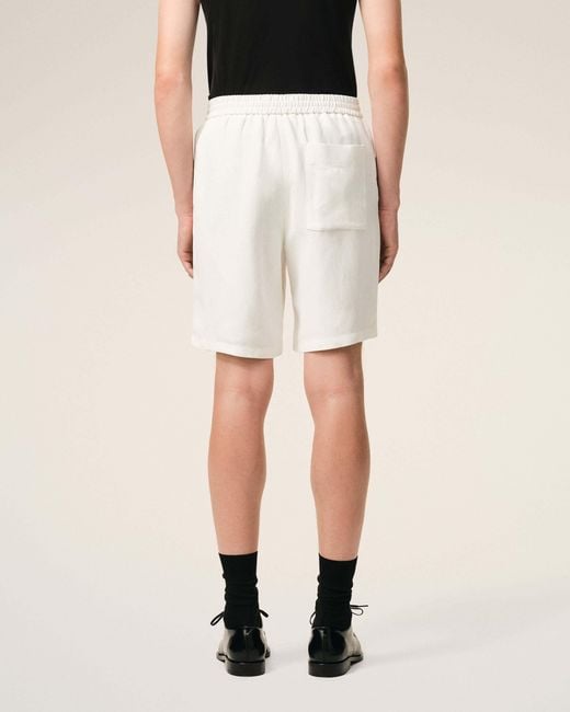 AMI White Ami Ami De Coeur Elasticated Waist Shorts for men