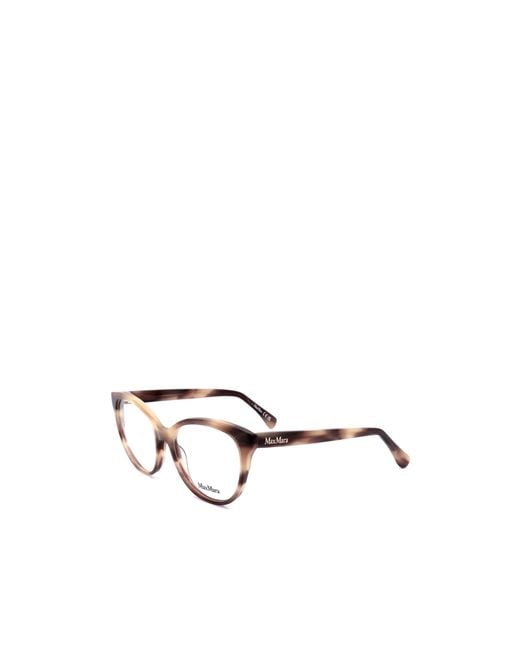 Max Mara White Cat-Eye Frame Glasses