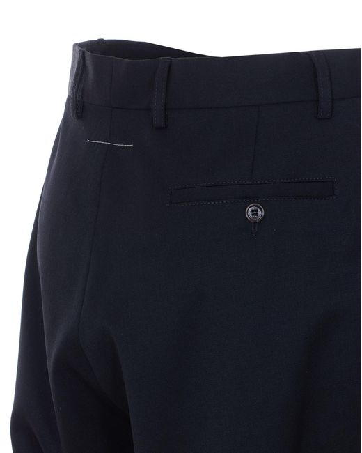 MM6 by Maison Margiela Blue Loose Fit Shorts for men