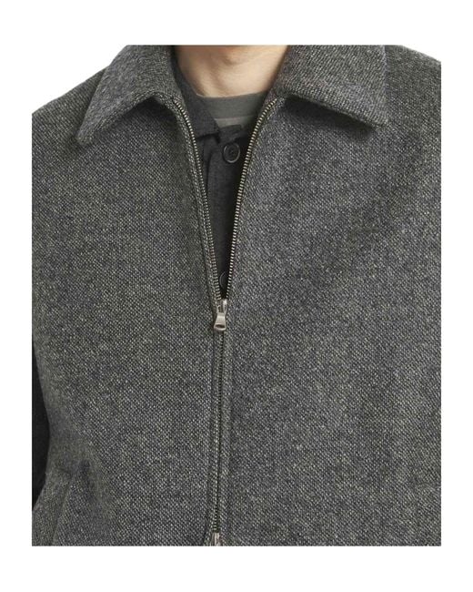 Barena Gray Long-Sleeve Casual Jacket for men