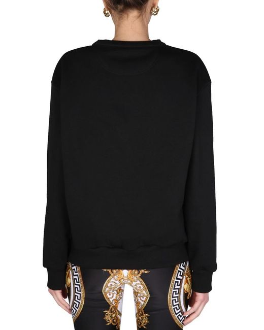 Versace Black Medusa Head-Printed Crewneck Sweatshirt