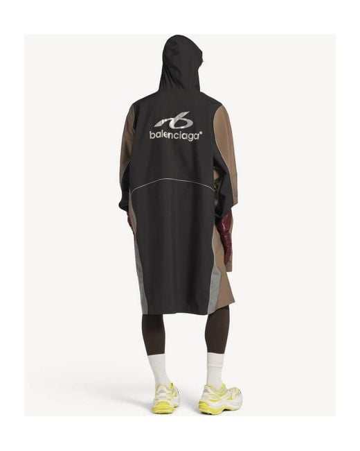 Balenciaga Black Techwear Poncho for men