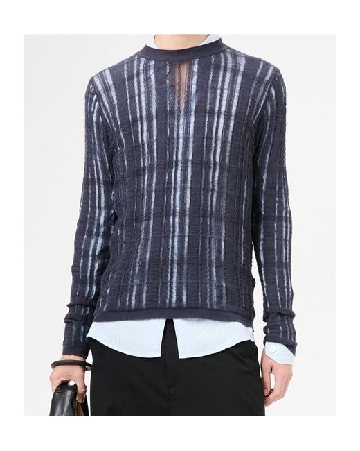Our Legacy Blue Formal Knit Sweater for men