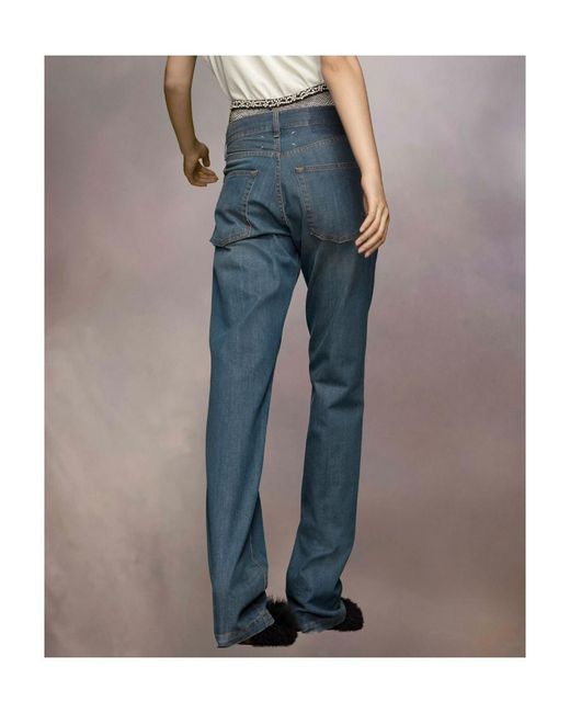 Maison Margiela Blue Americana Wash Straight Leg Jeans