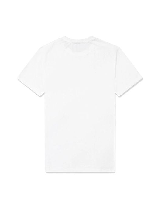 Philipp Plein White T-Shirt With Round Neck And Short Sleeves for men