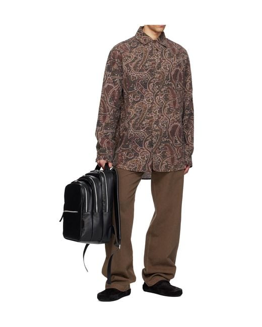 Marsèll Black Marsèll Triparto Logo Debossed Backpack for men