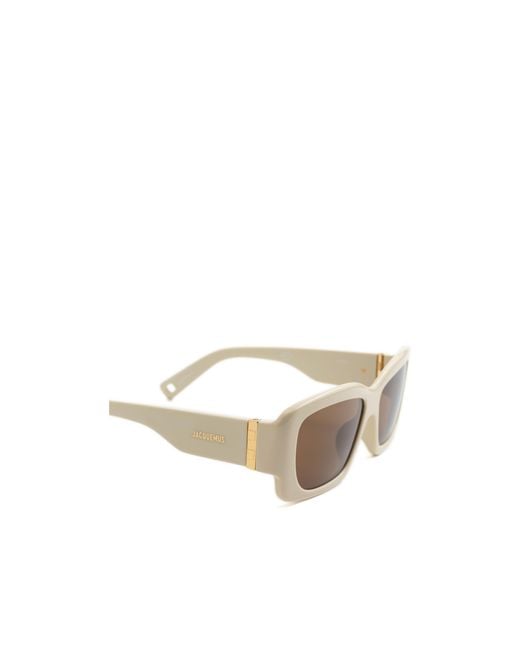 Jacquemus White Full Frame Sunglasses