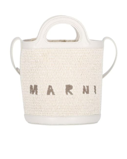 Marni Natural Tropicalia Small Bucket Bag