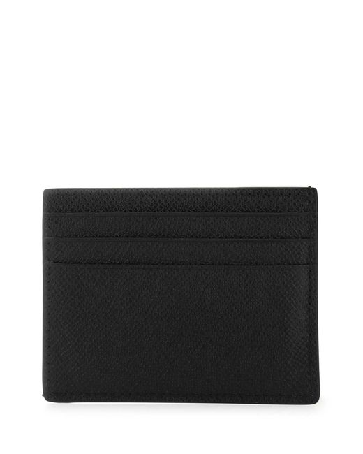 Tom Ford Black Logo-Plaque Leather Cardholder for men