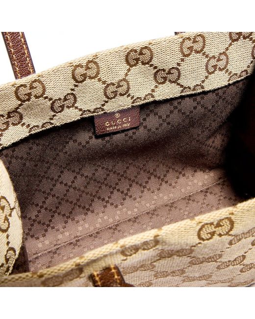 Gucci Natural Small Tote Bag With Double G Charm
