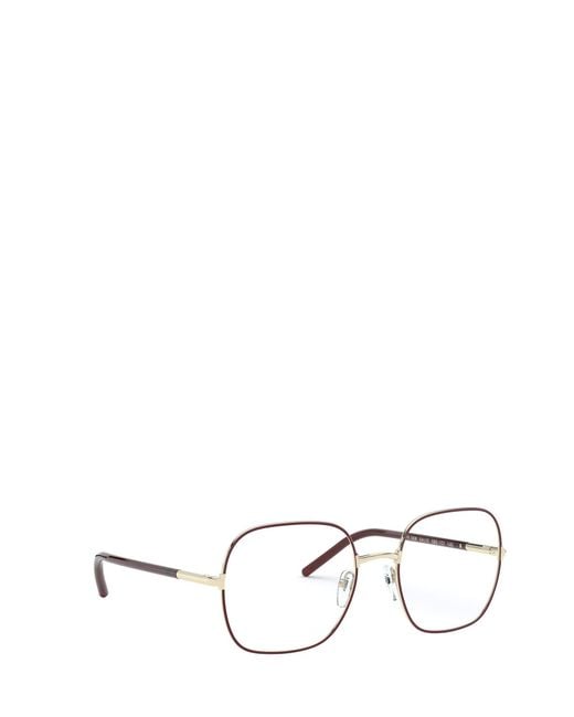 Prada Natural Eyewear Square Frame Glasses