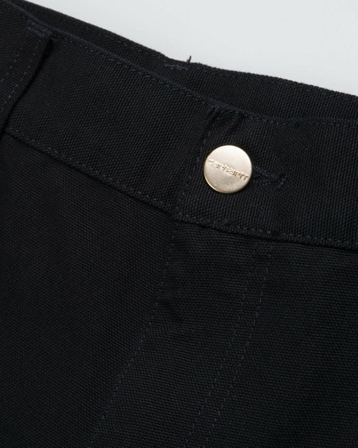 Carhartt Black Logo Patch Chino Shorts for men