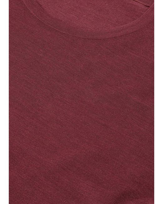 Loro Piana Red T-Shirt Crewneck for men