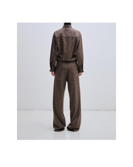 DARKPARK Gray Checked Button-Up Shirt