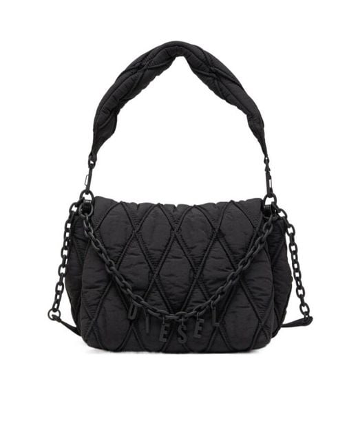 DIESEL Black Charm-D M-Shoulder Bag
