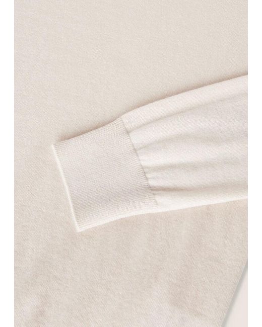 Loro Piana White Crewneck Knitted Jumper
