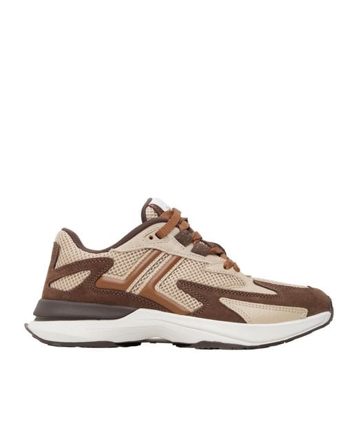 Lanvin Brown Jla Mesh Sneakers for men
