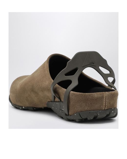 Roa Brown Fedaia Suede Mules for men