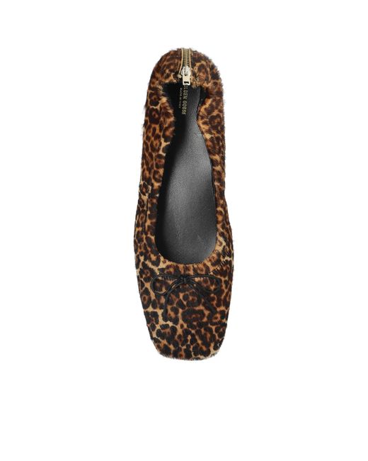 Golden Goose Deluxe Brand Brown Leopard Print Ballet Flats
